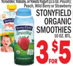 C Town STONYFIELD ORGANIC SMOOTHIES offer