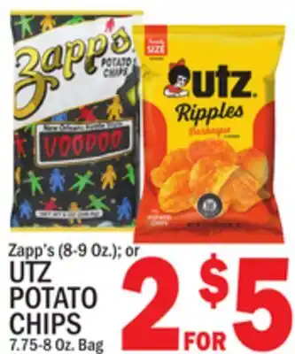 C Town UTZ POTATO CHIPS, 7.75-8 Oz. Bag offer