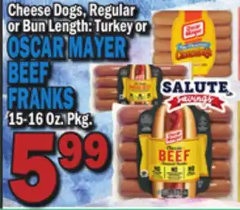 C Town OSCAR MAYER BEEF FRANKS offer