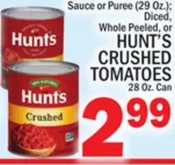 C Town HUNT'S CRUSHED TOMATOES offer