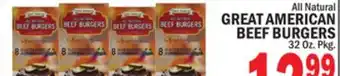 C Town GREAT AMERICAN BEEF BURGERS offer