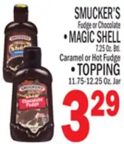 C Town SMUCKER'S Fudge or Chocolate offer