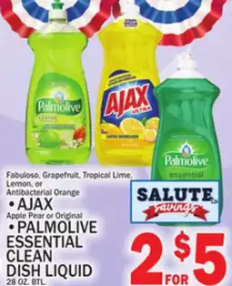 C Town AJAX PALMOLIVE ESSENTIAL CLEAN DISH LIQUID offer