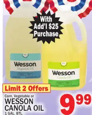 C Town WESSON CANOLA OIL offer