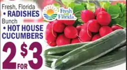 C Town RADISHES HOT HOUSE CUCUMBERS offer