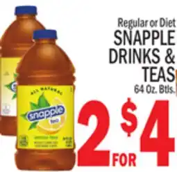 C Town SNAPPLE DRINKS & TEAS offer