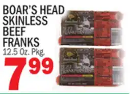 C Town BOAR'S HEAD SKINLESS SKINLESS BEEF BEEF FRANKS offer
