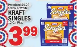 C Town KRAFT SINGLES 12 Oz. Pkg offer