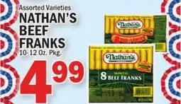 C Town NATHAN'S BEEF FRANKS offer