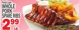 C Town WHOLE PORK SPARE RIBS offer