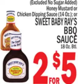C Town SWEET BABY RAY'S BBQ SAUCE 18 Oz. Btl offer
