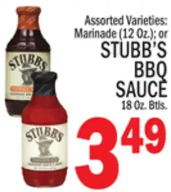 C Town STUBB'S BBQ SAUCE offer