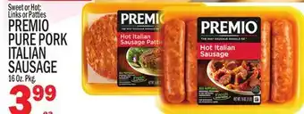C Town PREMIO PURE PORK ITALIAN SAUSAGE offer