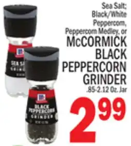 C Town MCCORMICK BLACK PEPPERCORN GRINDER offer