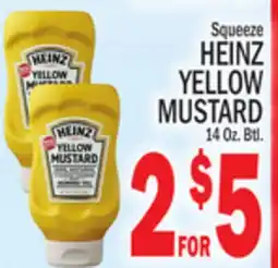 C Town HEINZ YELLOW MUSTARD 14 Oz. Btl offer