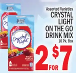 C Town CRYSTAL LIGHT ON THE GO DRINK MIX offer