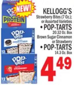 C Town KELLOGG'S POP-TARTS 20.32 Oz. Box, POP-TARTS 14.3 Oz. Box offer