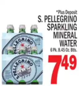 C Town S. PELLEGRINO SPARKLING MINERAL WATER offer