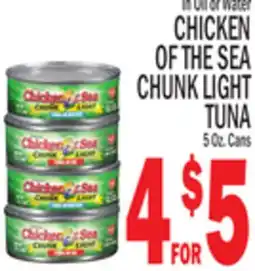 C Town CHICKEN OF THE SEA CHUNK LIGHT TUNA offer