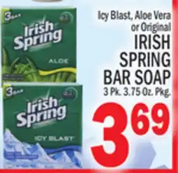 C Town IRISH SPRING BAR SOAP 3 Pk. 3.75 Oz. Pkg offer