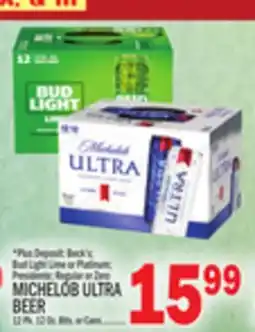 C Town MICHELOB ULTRA BEER 12 Pk. 12 Oz. Btls. or Cans offer