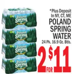 C Town POLAND SPRING WATER offer