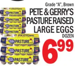 C Town PETE & GERRY'S PASTURE RAISED LARGE EGGS offer