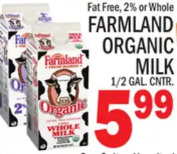 C Town FARMLAND ORGANIC MILK offer