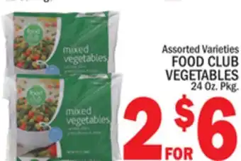 C Town FOOD CLUB VEGETABLES offer