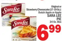 C Town SARA LEE PIE 34 Oz. Box offer
