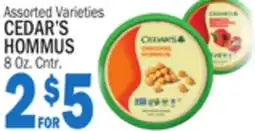 C Town CEDAR'S HOMMUS offer