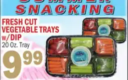 C Town FRESH CUT VEGETABLE TRAYS w/DIP offer