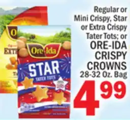 C Town ORE-IDA CRISPY CROWNS offer