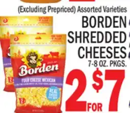 C Town BORDEN SHREDDED CHEESES offer