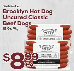 DeCicco & Sons Brooklyn Hot Dog Uncured Classic Beef Dogs offer