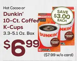 DeCicco & Sons Dunkin' 10-Ct. Coffee K-Cups offer