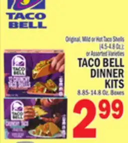 C Town TACO BELL DINNER KITS, 8.85-14.8 Oz. Boxes offer