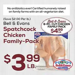 DeCicco & Sons Bell & Evans Spatchcock Chicken Family-Pack offer