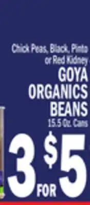 C Town GOYA ORGANICS BEANS offer