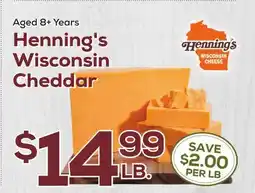 DeCicco & Sons Henning's Wisconsin Cheddar offer