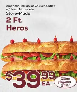DeCicco & Sons 2 Ft. Heros offer