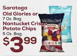DeCicco & Sons Saratoga Old Glories or 7 Oz. Bag Nantucket Crisps Potato Chips 5 Oz. Bag offer