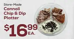 DeCicco & Sons Cannoli Chip & Dip Platter offer