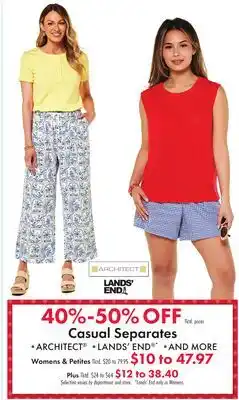 Boscov's Casual Separates offer