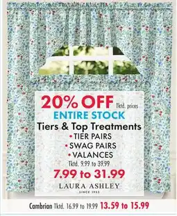 Boscov's ENTIRE STOCK Tiers & Top Treatments offer