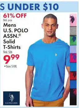 Boscov's Mens U.S POLO ASSN. Solid T-Shirts offer