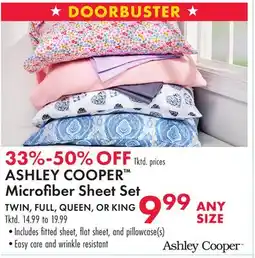 Boscov's ASHLEY COOPER Microfiber Sheet Set offer