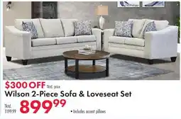 Boscov's Wilson 2-Piece Sofa & Loveseat Set offer