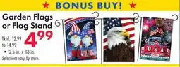 Boscov's Garden Flags or Flag Stand offer