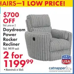 Boscov's Catnapper Daydream Power Rocker Recliner offer